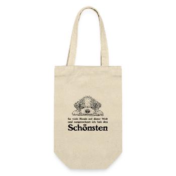 Lockenpino2 1 - Geschenkbeutel für Flaschen - Natur - Vorne