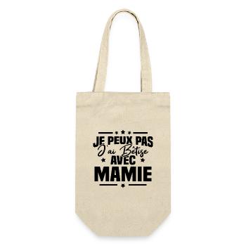 Je peux pas j'ai bêtise avec mamie - Sac à bouteille - nature - Devant