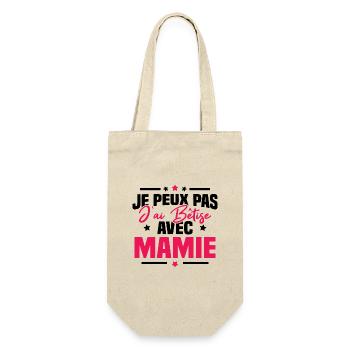 Je peux pas j'ai bêtise avec mamie - Sac à bouteille - nature - Devant