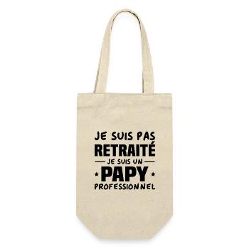 Je suis Pas Retraité je suis un Papy Professionnel - Sac à bouteille - nature - Devant