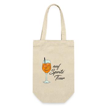 Auf Spritz Tour - Geschenkbeutel für Flaschen - Natur - Vorne