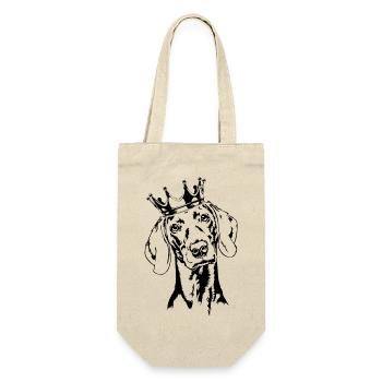 Weimaraner Krone Chiens Chien Wilsigns - Sac à bouteille - nature - Devant
