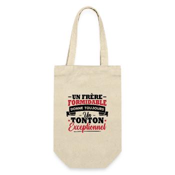 Un frère formidable donne un tonton exceptionnel - Sac à bouteille - nature - Devant