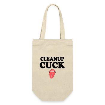 Cuckold clean up - Gift Bag for Bottles - nature - Front