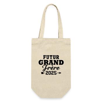 Futur Grand Frère 2025 - Sac à bouteille - nature - Devant