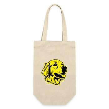 Golden Retriever Dog Animal Portrait - Gift Bag for Bottles - nature - Front