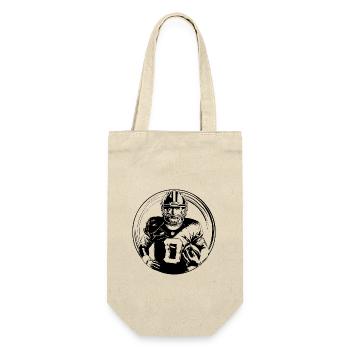 American Football Man - Gift Bag for Bottles - nature - Front