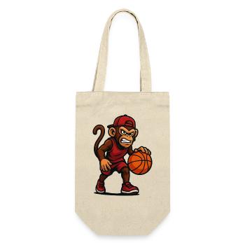 Singe Comique Basket-ball - Sac à bouteille - nature - Devant