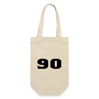 90. 90 YEARS. 90TH ANNIVERSARY. 90TH ANNIVERSARY. - Gift Bag for Bottles - nature - Front