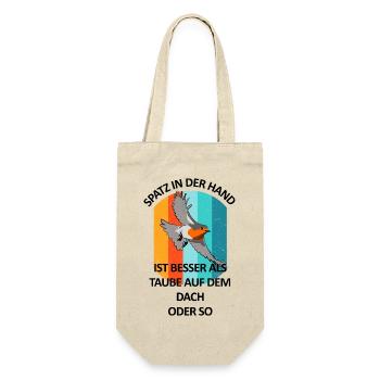 Vogelbeobachtung Vögel Beobachten Birding Vogel - Geschenkbeutel für Flaschen - Natur - Vorne