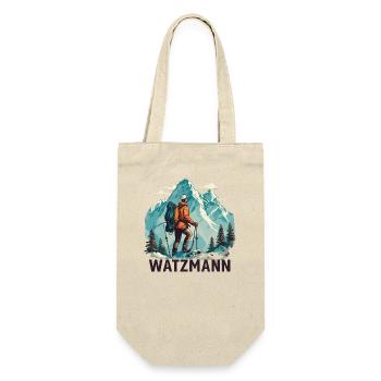 Watzmann hiking trail backpacking hiking tour - Gift Bag for Bottles - nature - Front