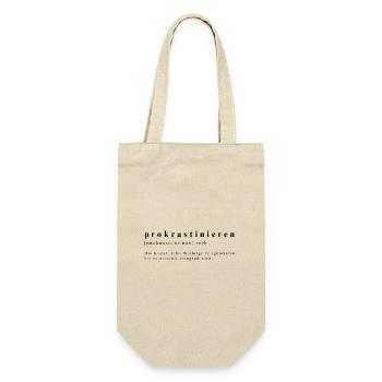 Humorous definition of procrastination - Gift Bag for Bottles - nature - Front