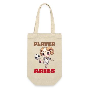 Football Zodiaque Joueur Horoscope Bélier Astro - Sac à bouteille - nature - Devant