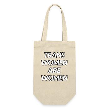 Trans women are women - Gift Bag for Bottles - nature - Front