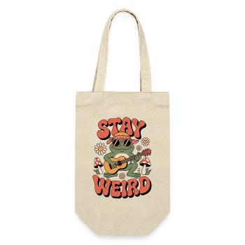 Hippie Stay Weird - Gift Bag for Bottles - nature - Front