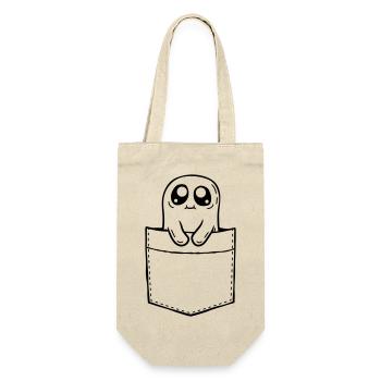 Geist mitnehmen Brusttasche Comic - Geschenkbeutel für Flaschen - Natur - Vorne