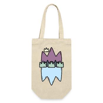 König der Natur - Geschenkbeutel für Flaschen - Natur - Vorne