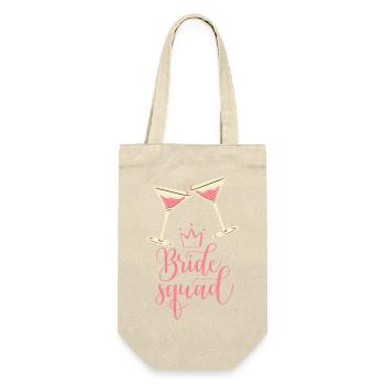 Bride Squad - Geschenkbeutel für Flaschen - Natur - Vorne