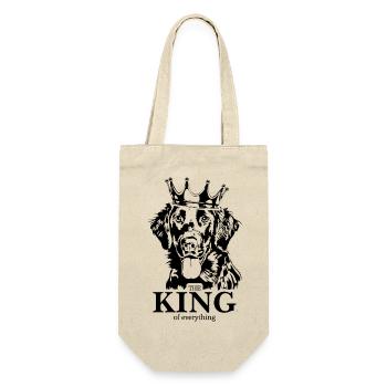 Flat Coated Retriever King of everything Dogs - Gift Bag for Bottles - nature - Front