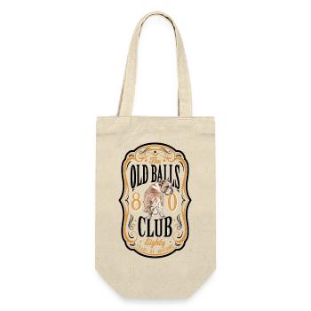80 Years of The Old Balls Club 80th Birthday Member - Gift Bag for Bottles - nature - Front