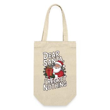 Weihnachtsmann, ich bereue nichts - Geschenkbeutel für Flaschen - Natur - Vorne
