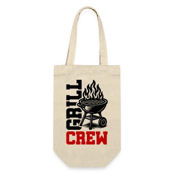 Grill Crew - Geschenkbeutel für Flaschen - Natur - Vorne
