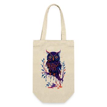 Melting Midnight Owl - Gift Bag for Bottles - nature - Front