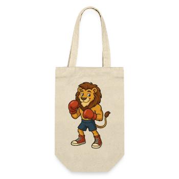 Lion Boxer - Sac à bouteille - nature - Devant