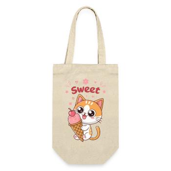 Chaton Glacé Sucré Kawaii - Sac à bouteille - nature - Devant