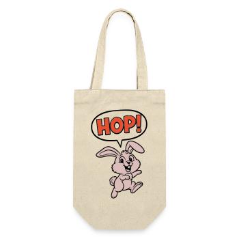 HOP ! Vecteur d’action comique Bunny Jumping - Sac à bouteille - nature - Devant