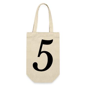 5. ANNIVERSARY. 5 YEARS. 5th ANNIVERSARY. CHILD - Gift Bag for Bottles - nature - Front