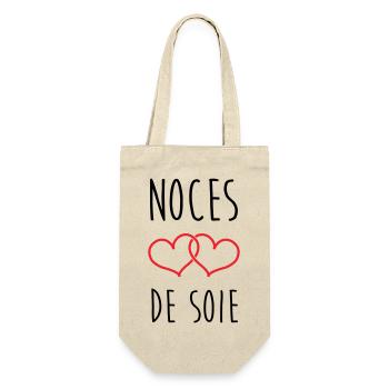 Noces de Soie 12 ans de mariage - Sac à bouteille - nature - Devant