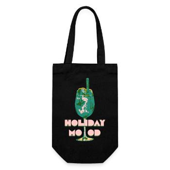 HOLIDAY FASHION - Gift Bag for Bottles - black - Front