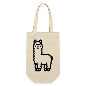 lama - Gift Bag for Bottles - nature - Front