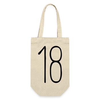 18 - Geschenkbeutel für Flaschen - Natur - Vorne
