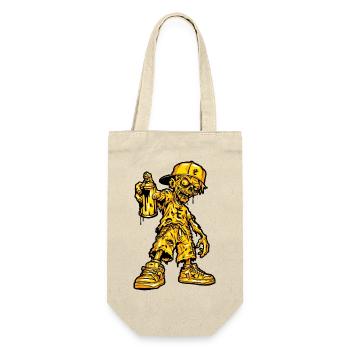 Zombie Graffiti Halloween - Geschenkbeutel für Flaschen - Natur - Vorne