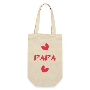 PAPA. FÊTE DES PÈRES. BONNE FÊTE PAPA. BONNE FÊTE - Sac à bouteille - nature - Devant