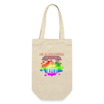 LGBTQ Trans Homosexuell Lesbisch Ehe für alle Bi - Geschenkbeutel für Flaschen - Natur - Vorne