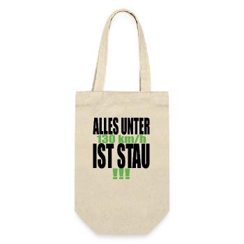 Tempolimit Autobahn Grüne Habeck Freiheit Verbot - Geschenkbeutel für Flaschen - Natur - Vorne