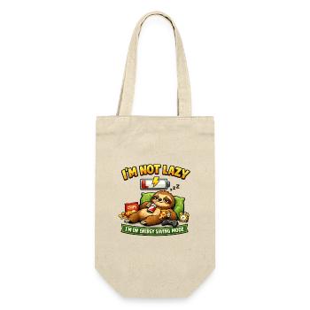 I'm Not Lazy Low Power Mode - Gift Bag for Bottles - nature - Front