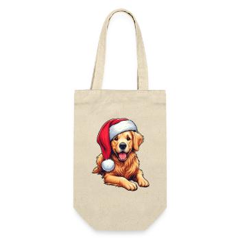 Golden Retriever Christmas Gifts - Gift Bag for Bottles - nature - Front
