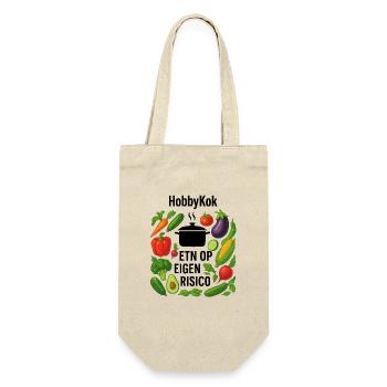 Vegetable Wreath Circle Design - Gift Bag for Bottles - nature - Front