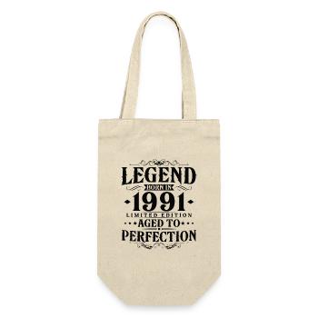 Legend 1991 Vintage Born Vintage Birthday - Gift Bag for Bottles - nature - Front