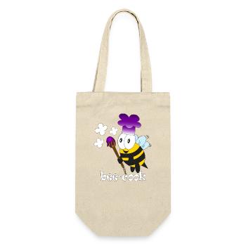 bee Cook - Geschenkbeutel für Flaschen - Natur - Vorne