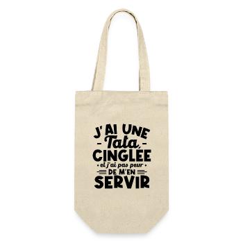 J ai une tata cinglée - Sac à bouteille - nature - Devant