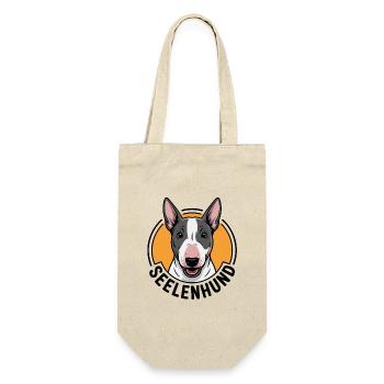 Minibullterrier - mein Seelenhund. Minibullterrier - Geschenkbeutel für Flaschen - Natur - Vorne