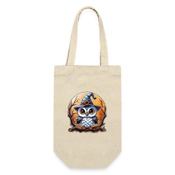 Owl wizard wizard, owl and hat - Gift Bag for Bottles - nature - Front