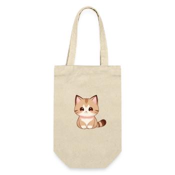 Katze Zeichnung, Niedliche Katze, Baby-Katze - Geschenkbeutel für Flaschen - Natur - Vorne