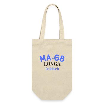 Mannheim 68 Longa feddisch - Geschenkbeutel für Flaschen - Natur - Vorne