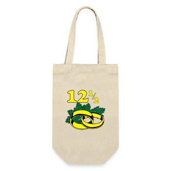 Petersilienhochzeit , Hochzeitstag (25) - Geschenkbeutel für Flaschen - Natur - Vorne